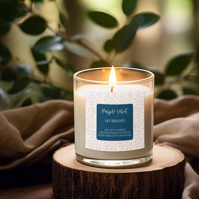 Decorative Candle Label Square Sticker (Von Creator hochgeladen)