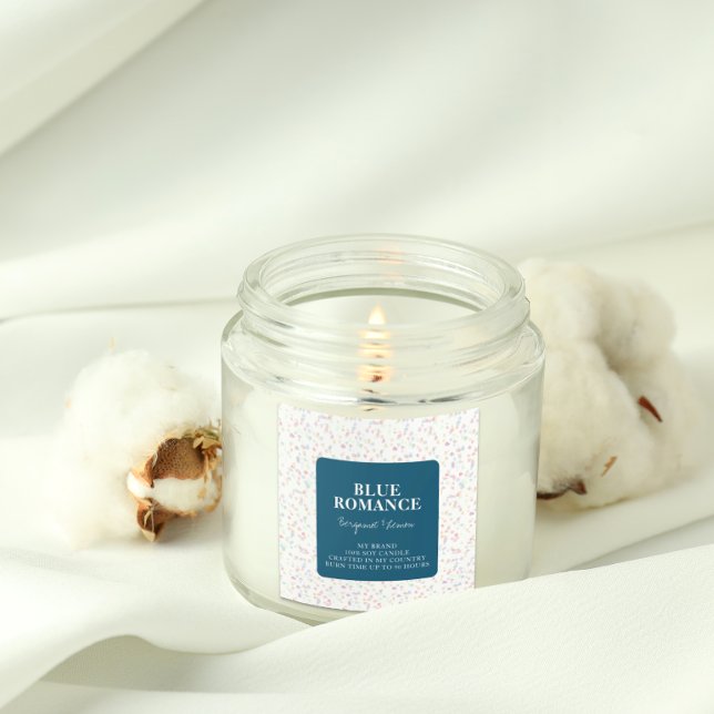 Decorative Candle Label Square Sticker (Von Creator hochgeladen)