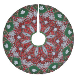 Decorative Christmas Tree Skirt Polyester Weihnachtsbaumdecke