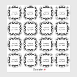 Decorative Clear Soy Candle Labels 2x2 Zoll