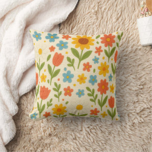 Decorative Crochet Blumenwirbel Kissen