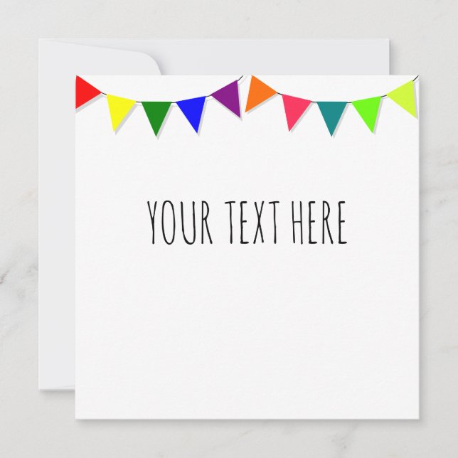 Decorative Flags Einladung (Vorderseite)