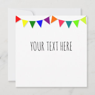 Decorative Flags Einladung