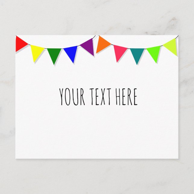 Decorative Flags Postkarte (Vorderseite)