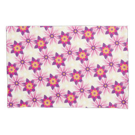 Decorative Floral pattern Pink Purple Astra Modern Kissenbezug