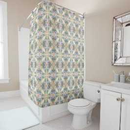 Decorative Floral Shower Curtain Duschvorhang