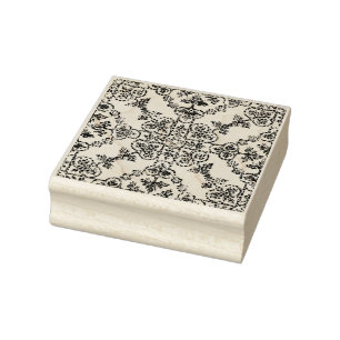 Decorative französische Damask Rubber-Briefmarke Gummistempel
