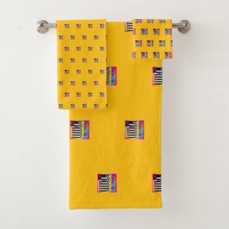 Decorative Geo Patterns  Badhandtuch Set