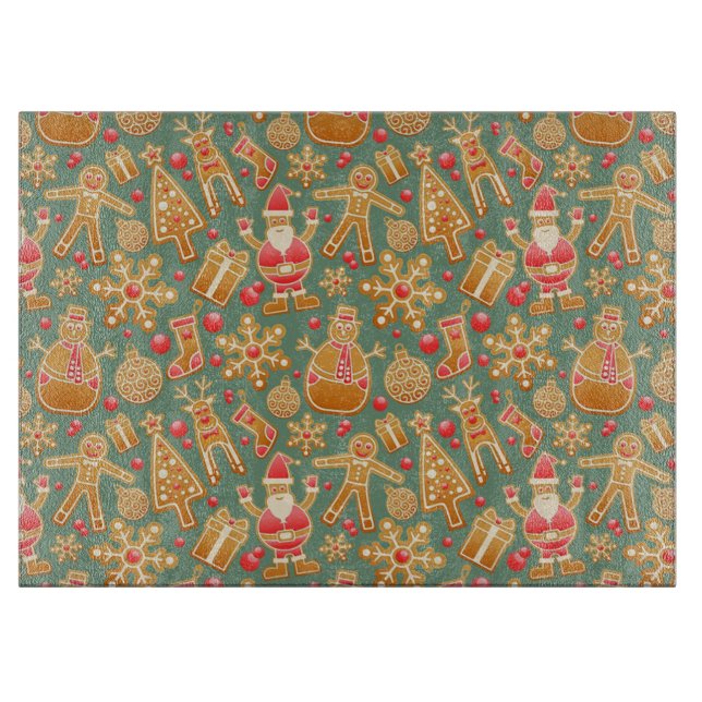 Decorative Glass Weihnachtsabteilung Schneidebrett (Vorderseite)