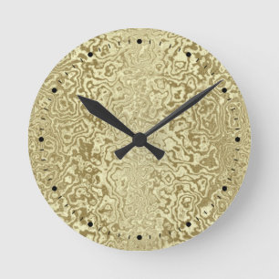 Decorative Gold Clock Runde Wanduhr