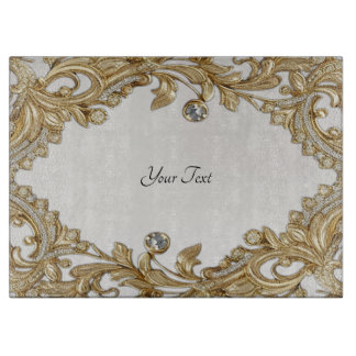 Decorative Gold Cutting Board Schneidebrett