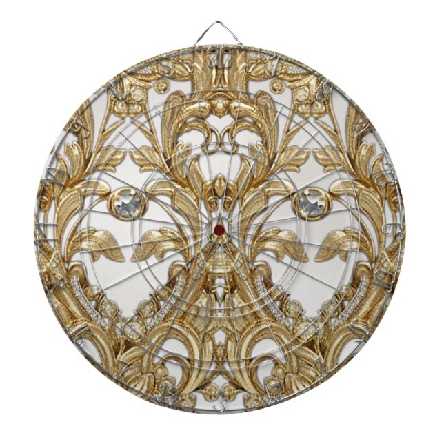 Decorative Gold Dartboard Dartscheibe (vorne)