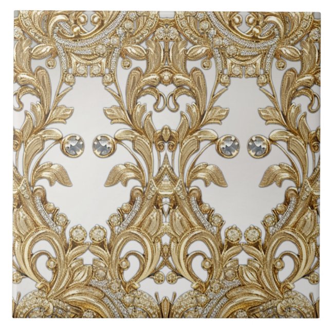 Decorative Gold Keramik Tile Fliese (Vorderseite)