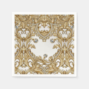 Decorative Gold Napkins Serviette
