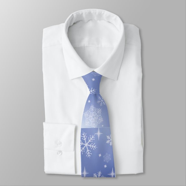 Decorative Holiday Snowflake Neck Tie Krawatte (Gebunden)
