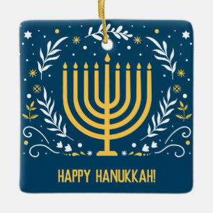 Decorative Menorah Hanukkah Keramikornament