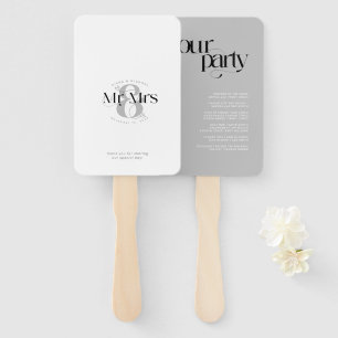 Decorative Modern Wedding Mr. & Mrs. ID887 Fächer