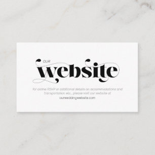 Decorative Modern Wedding Website ID887 Begleitkarte