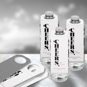 Decorative Moderne Hochzeit Cheers ID887 Flaschenanhänger