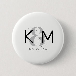 Decorative Moderne Wedding ID887 Button