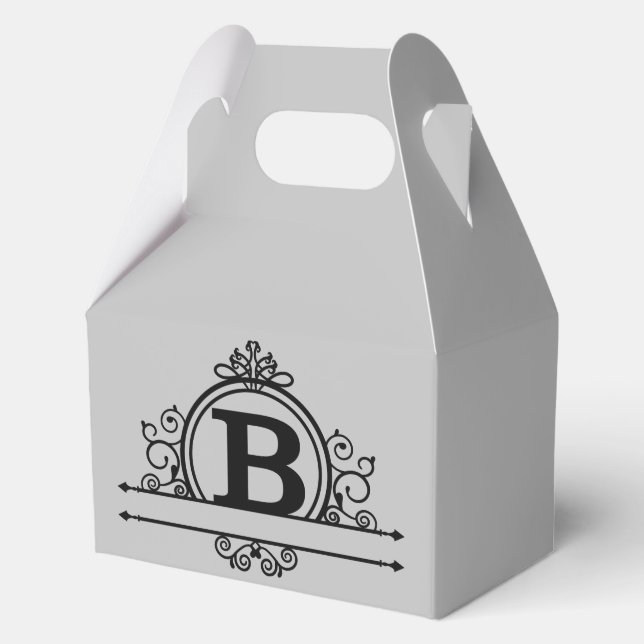 Decorative Monogramm B Geschenkschachtel (Vorderseite)