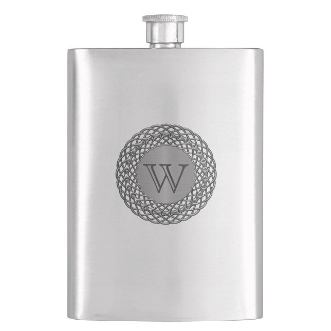 Decorative Monogramm-Flasche Flachmann (Vorderseite)