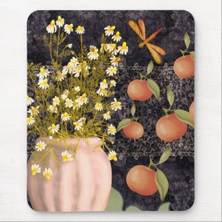 Decorative Moody Floral Mousepad