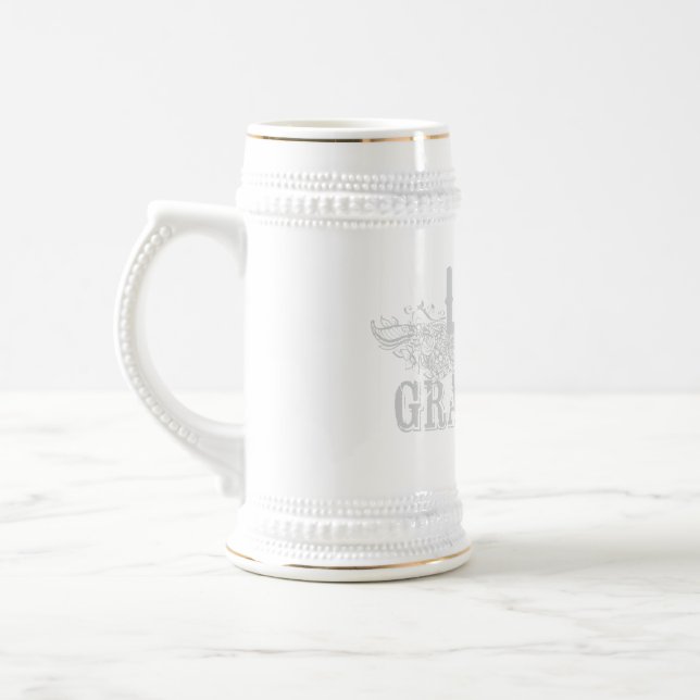 Decorative Mug with Love & Gratitude Lettering Bierglas (Links)