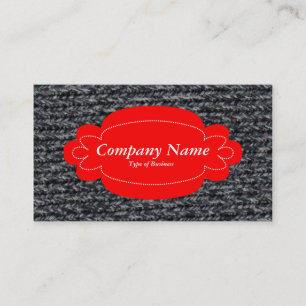 Decorative Panel 01 - Rot - Wolljumper 03 Visitenkarte