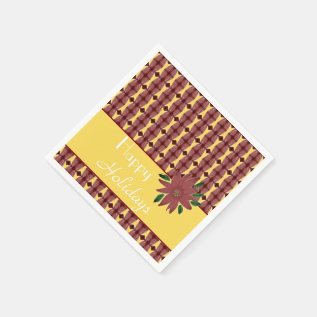 Decorative Paper Christmas Cocktail Napkins Serviette (Ecke)