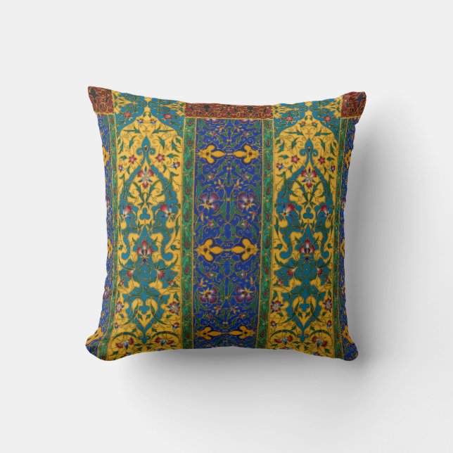 Decorative Persian Intricate Floral Pattern Kissen (Vorderseite)