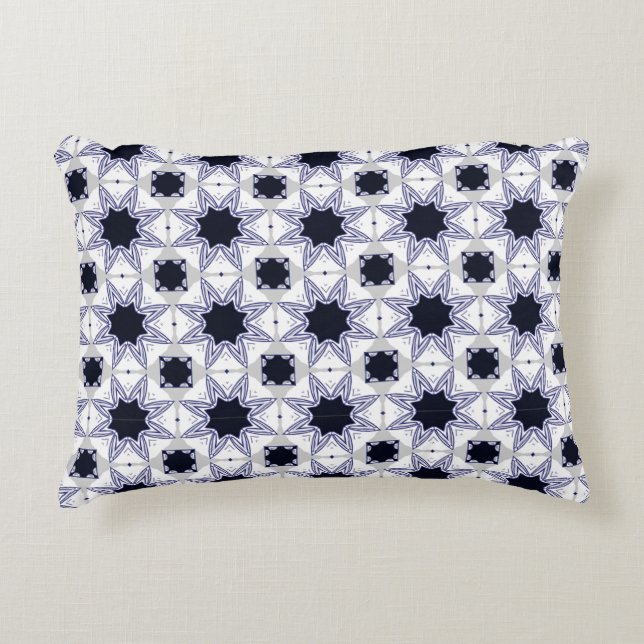 decorative pillow featuring a geometric pattern dekokissen (Vorderseite)