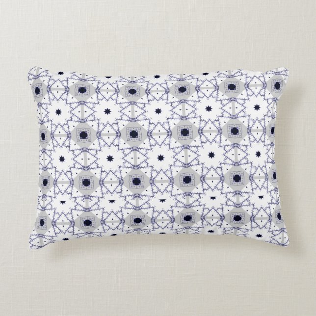 decorative pillow featuring a geometric pattern dekokissen (Vorderseite)