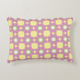 decorative pillow featuring a geometric pattern dekokissen