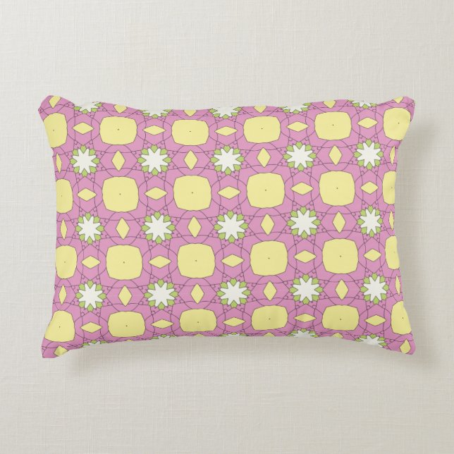 decorative pillow featuring a geometric pattern dekokissen (Vorderseite)