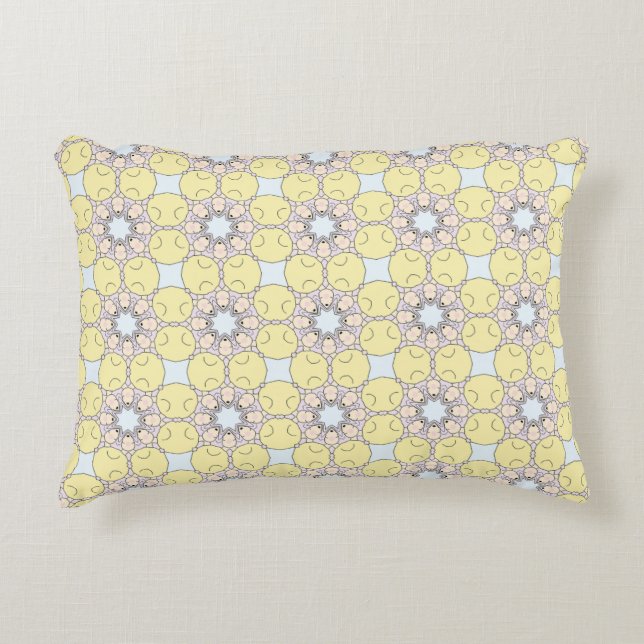 decorative pillow featuring a geometric pattern dekokissen (Vorderseite)