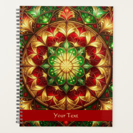 Decorative Red Green Holiday Planer