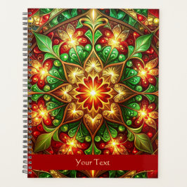 Decorative Red Green Holiday Planer