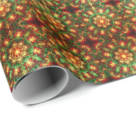 Decorative Red Green Holiday Wrapping Paper Geschenkpapier