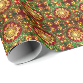 Decorative Red Green Holiday Wrapping Paper Geschenkpapier