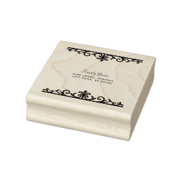 Decorative Rücksendeadresse Gummi Briefmarke Gummistempel