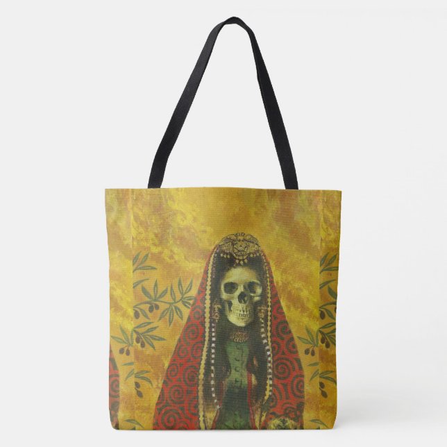 Decorative Skeleton Halloween Tote Bag (Vorderseite)