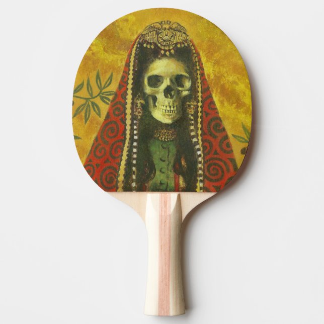 Decorative Skeleton Ping Pong Paddle Tischtennis Schläger (Vorderseite)