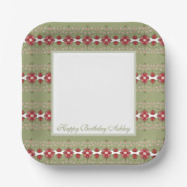 Decorative Square Besondere Anlass Paper Teller