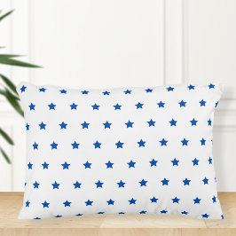 Decorative star cushion, blue sofa cushion dekokissen