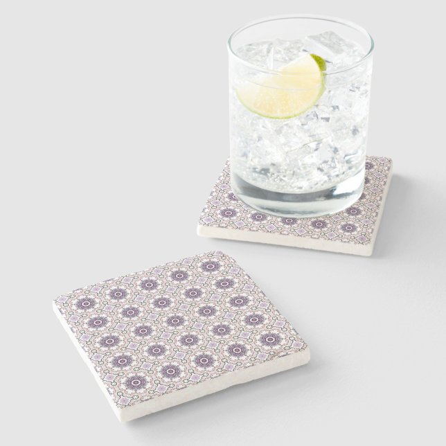 decorative symmetrical geometric pattern coaster  steinuntersetzer (Von Creator hochgeladen)