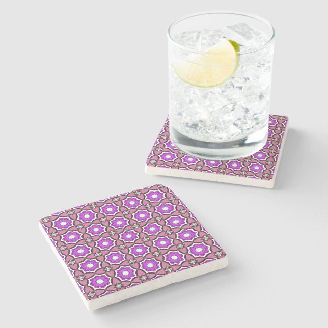 decorative symmetrical geometric pattern coaster  steinuntersetzer (Von Creator hochgeladen)