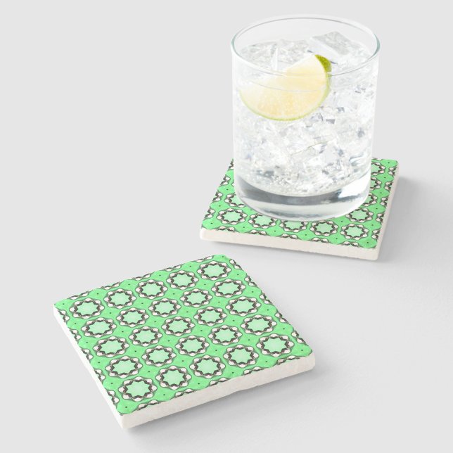 decorative symmetrical geometric pattern coaster  steinuntersetzer (Von Creator hochgeladen)
