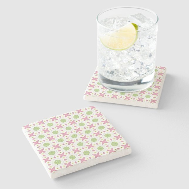 decorative symmetrical geometric pattern coaster  steinuntersetzer (Von Creator hochgeladen)