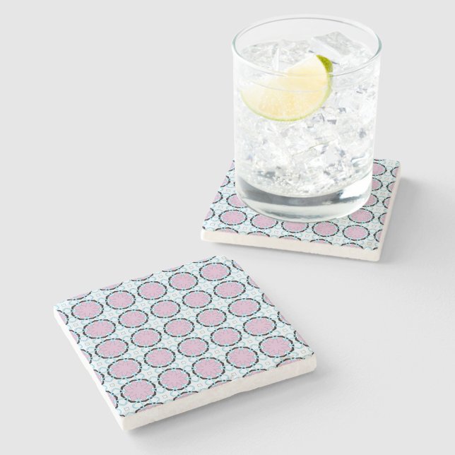 decorative symmetrical geometric pattern coaster  steinuntersetzer (Von Creator hochgeladen)